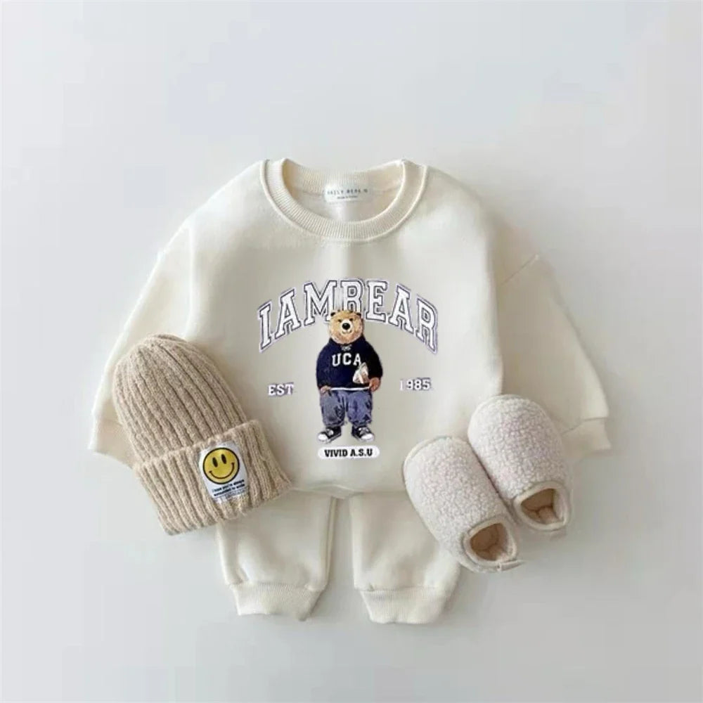 Set Felpa con Cappuccio e Pantaloni – 6 Mesi–6 Anni