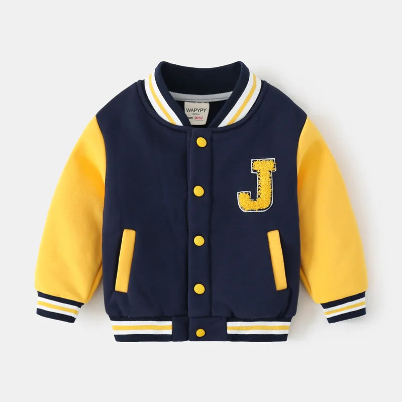 Veste de baseball style universitaire pour enfants de à ans