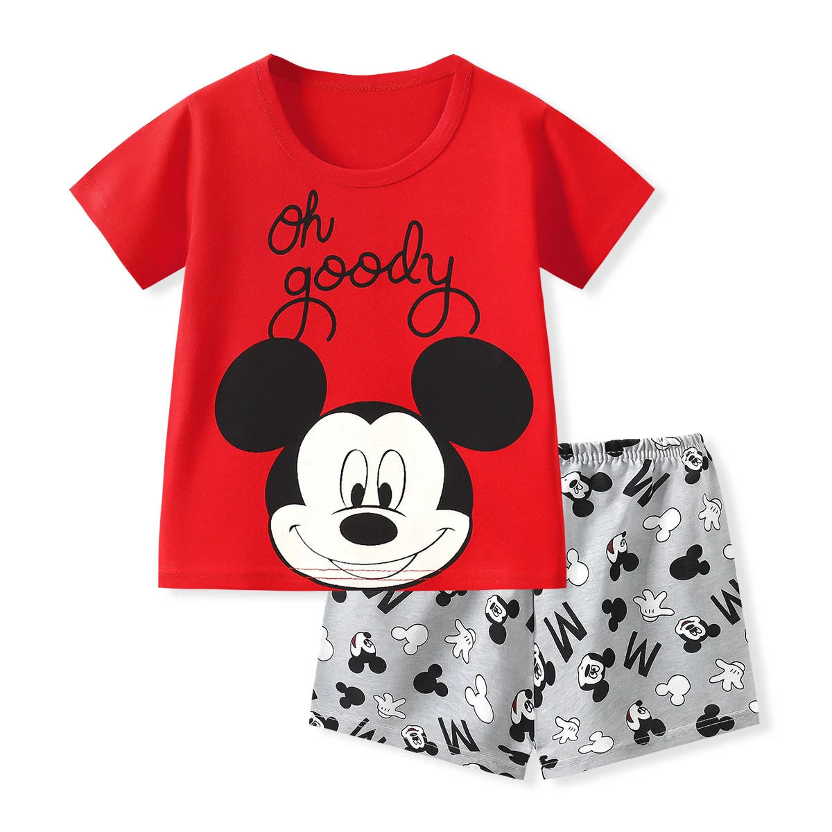 2 Set Abbigliamento Bambino Estate - T-Shirt Manica Corta + Pantaloncini Elastici, Casual - Foto 8