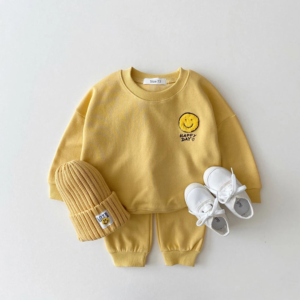 Ensemble survêtement en coton 2 pcs sweat et pantalon pour enfant Multivariante