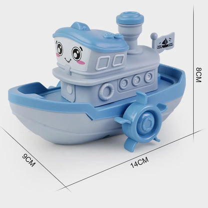 Jouet de bain bateau à ressort