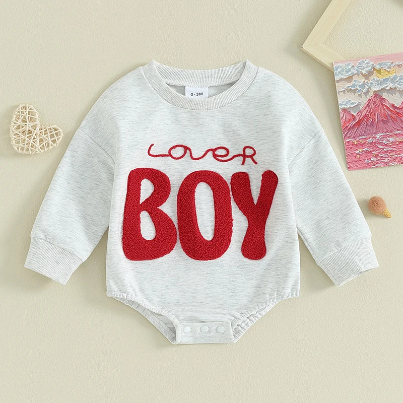 Felpa tutina intera baby Lover Boy multicolore