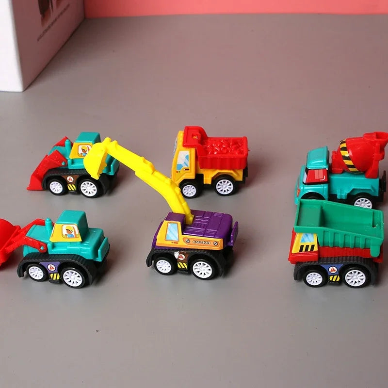 Set of 6 toy vehicles with multi-variant children's bag