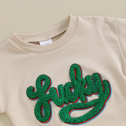 Baby Lucky one-piece sweatshirt