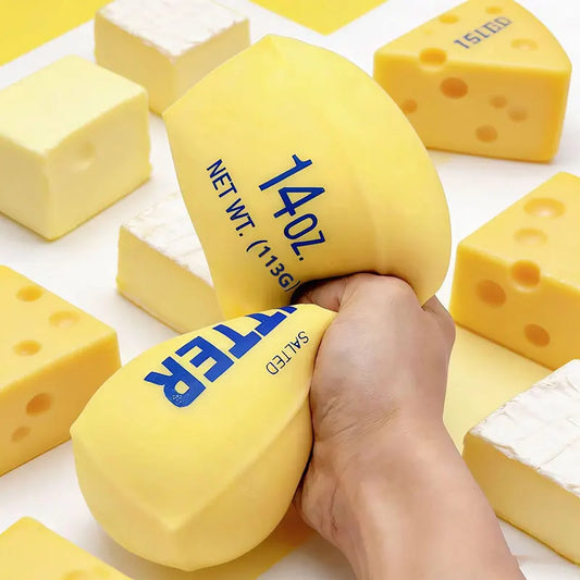 Squishy Gigante a Forma di Burro – Gioco Sensoriale
