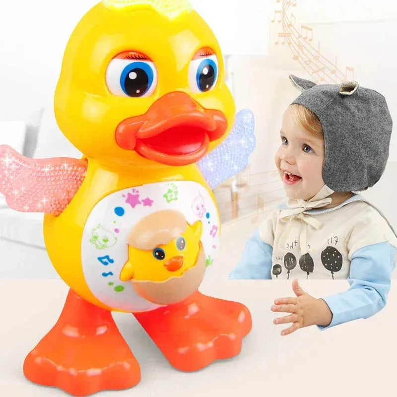 Papera Musicale Ballerina con Luci – 15 cm
