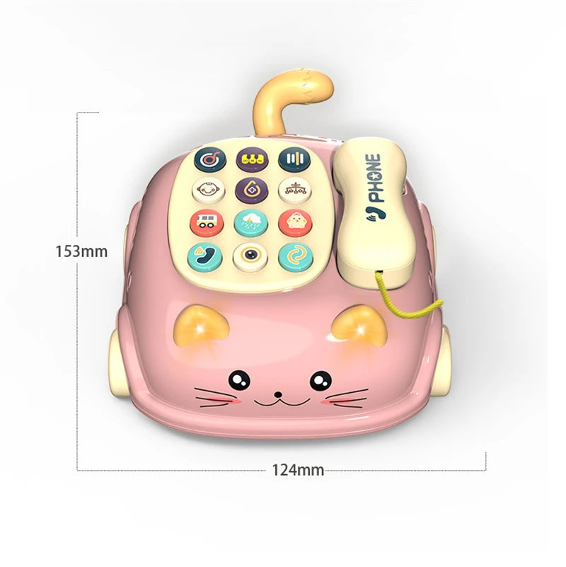 Jeu de téléphone musical chat multivariant Montessori