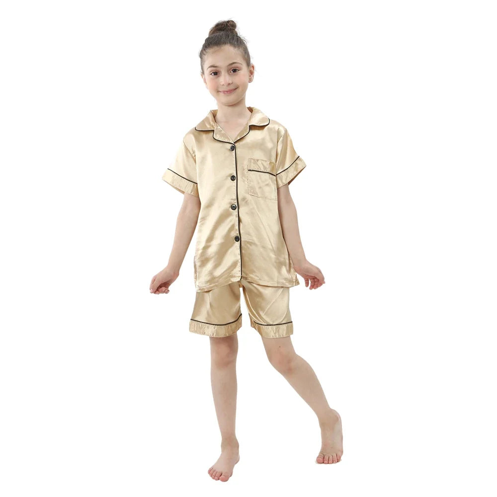 Pigiama in Raso per Bambini – 3–14 Anni