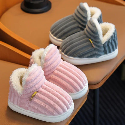 Chaussons antidérapants multicolores chauds et respirants pour enfants