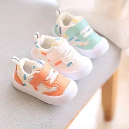 Sneakers Traspiranti con Tomaia in Rete per Bambini