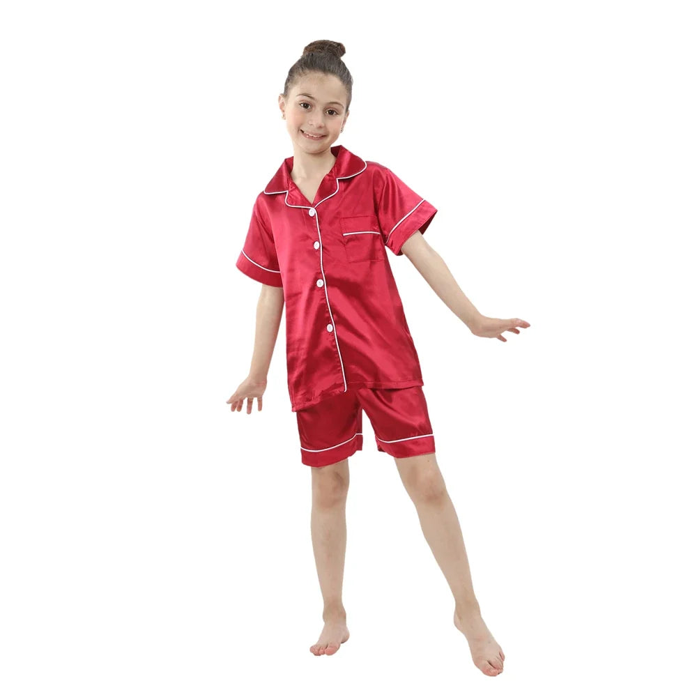 Pigiama in Raso per Bambini – 3–14 Anni