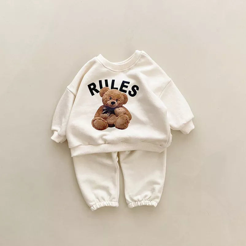 Rules Bear - Ensemble de survêtement 2 pièces sweat-shirt et pantalon