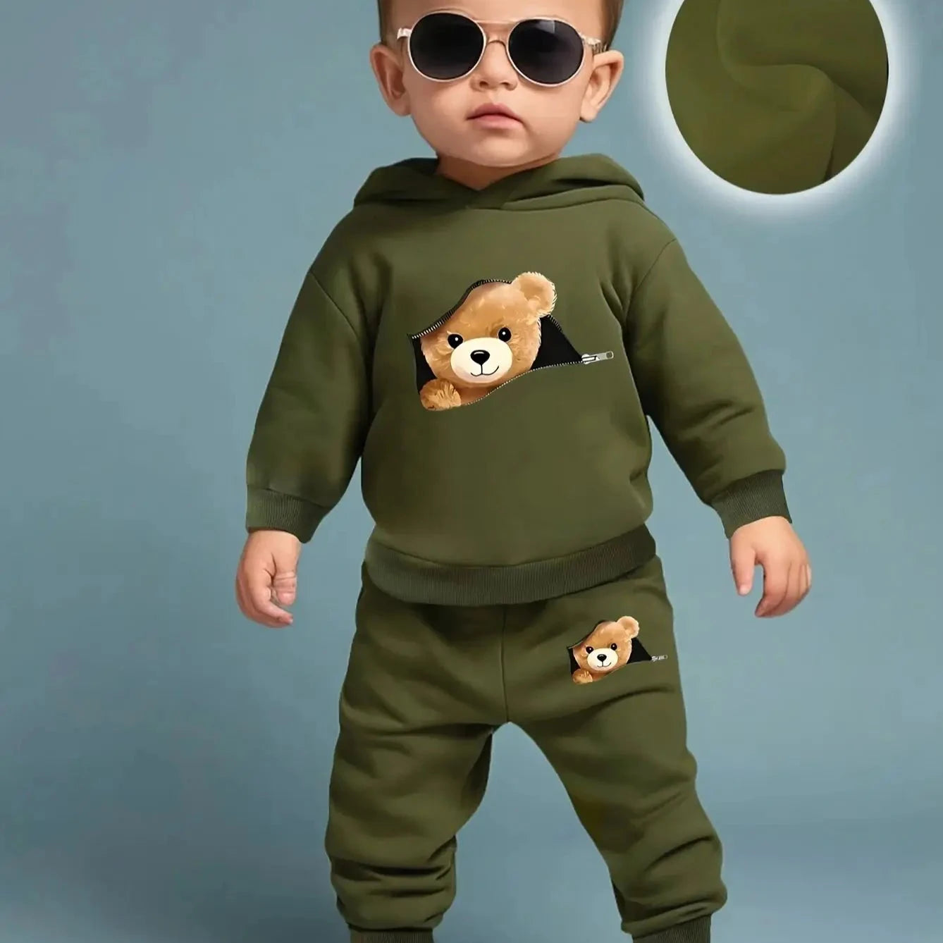 Completo Baby 2 Pezzi - Fashion Orso - Da 1 a 3 Anni