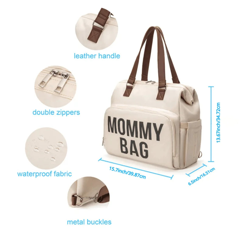 Borsa fasciatoio grande con scomparti mommy