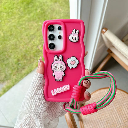 Cover Labubu Multicolore per Samsung Galaxy in Silicone