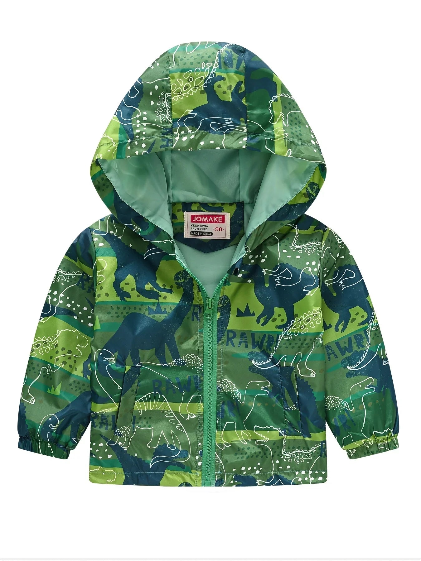 Giacca con Cappuccio Dinosauro per Bambini – 1–7 Anni