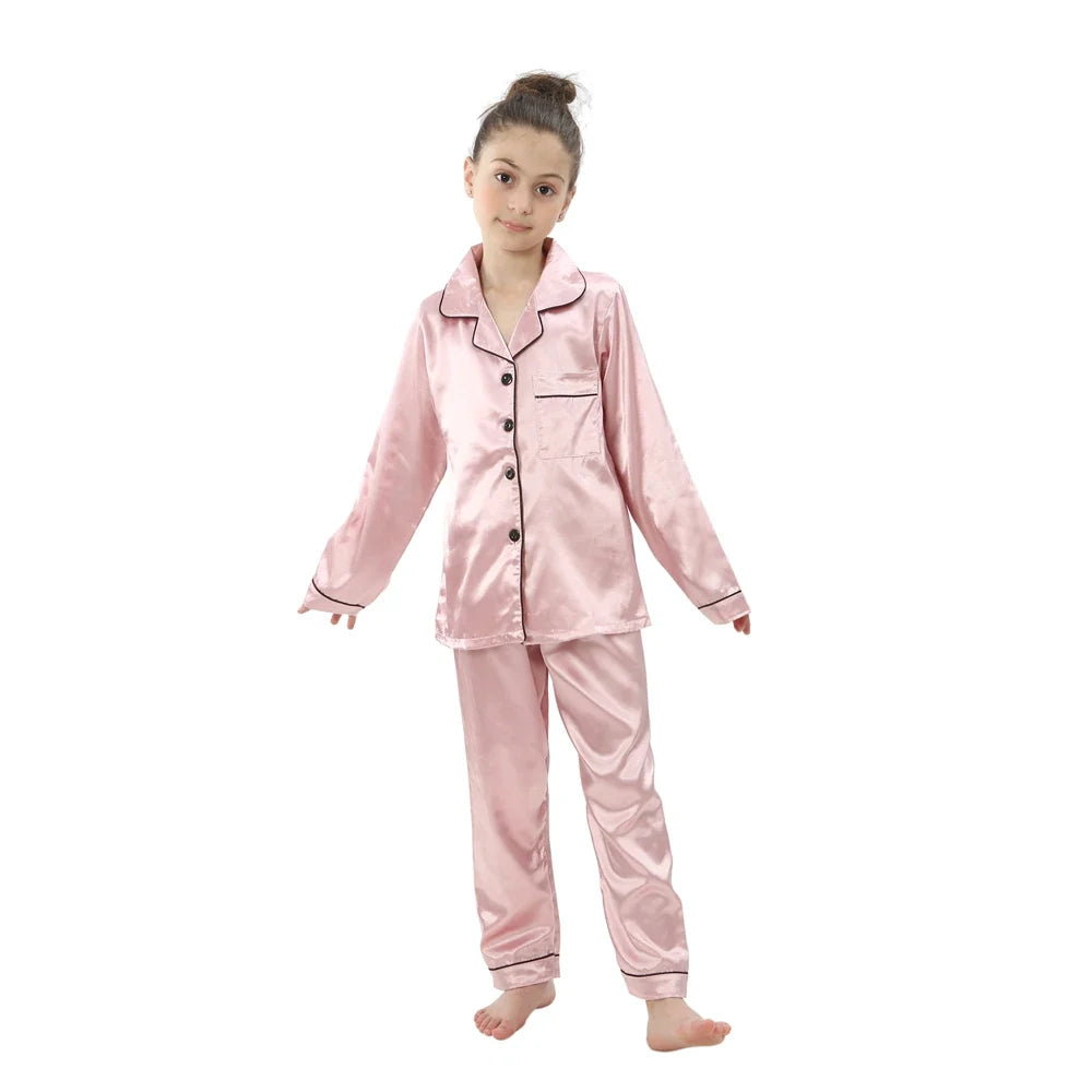 Pigiama in Raso per Bambini – 3–14 Anni
