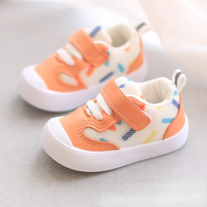 Sneakers Traspiranti con Tomaia in Rete per Bambini