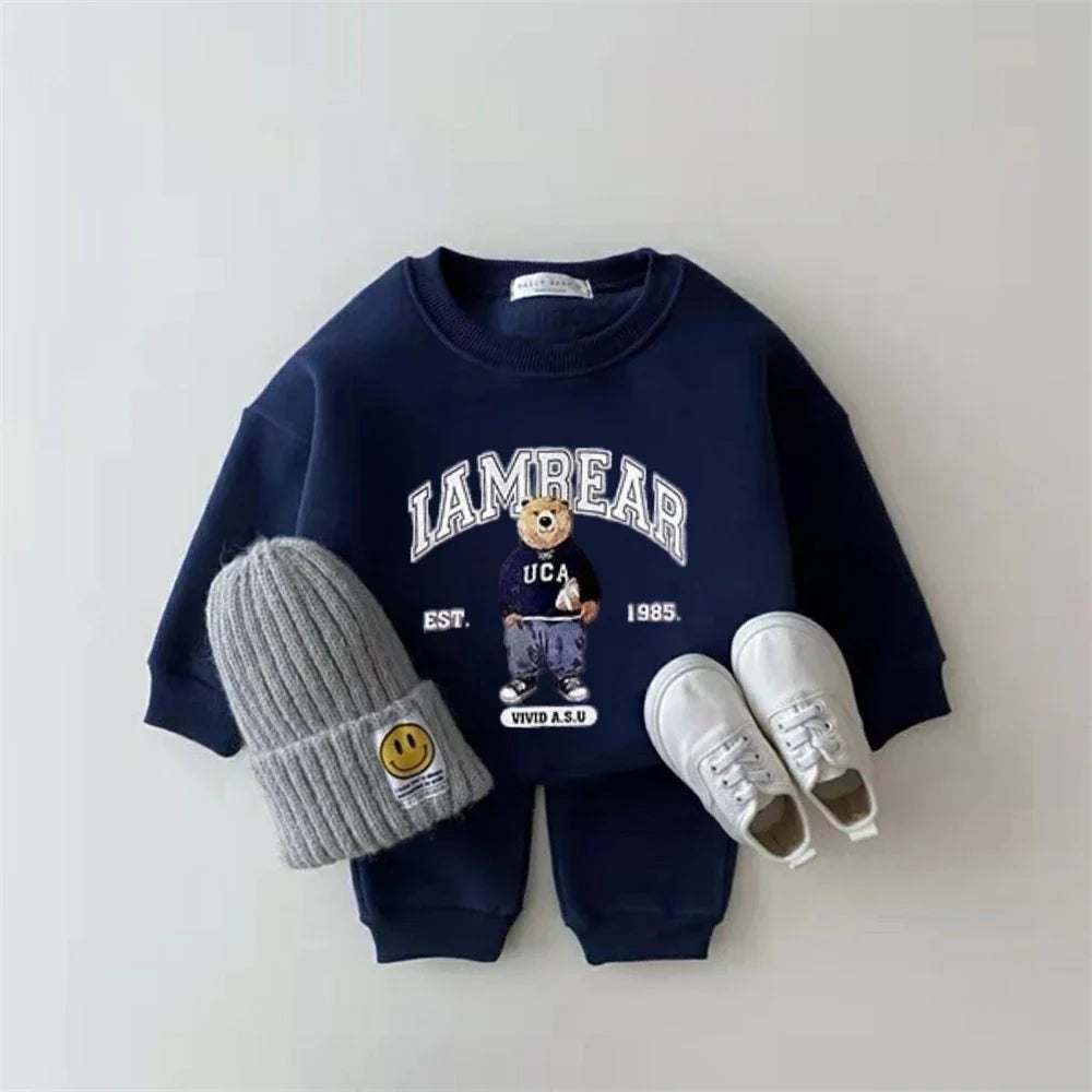 Set Felpa con Cappuccio e Pantaloni – 6 Mesi–6 Anni