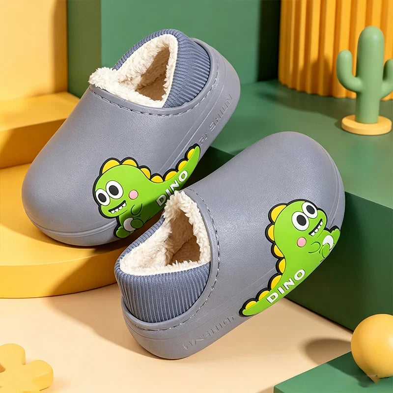 Clogs Cartoon Foderati in Pile per Bambini – 2–10 Anni