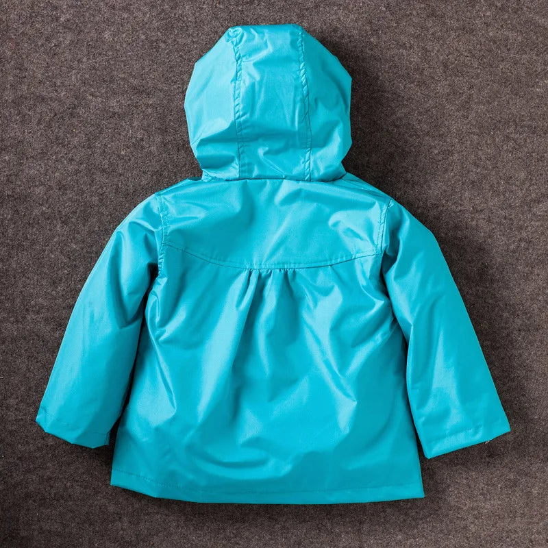 Veste imperméable multivariante avec capuche pour enfants