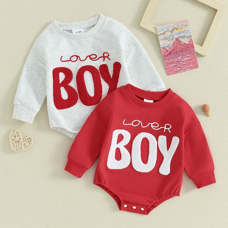 Felpa tutina intera baby Lover Boy multicolore