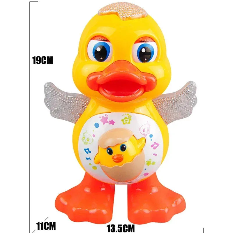 Papera Musicale Ballerina con Luci – 15 cm