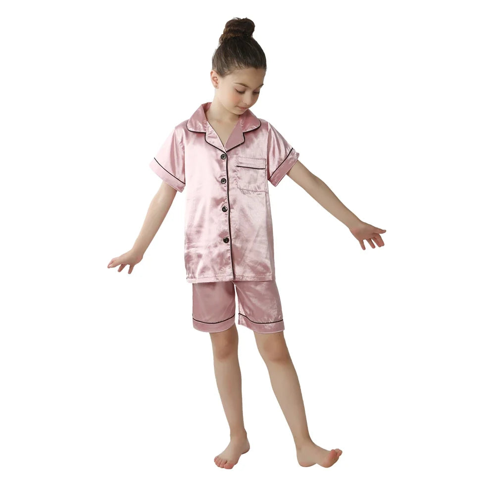 Pigiama in Raso per Bambini – 3–14 Anni