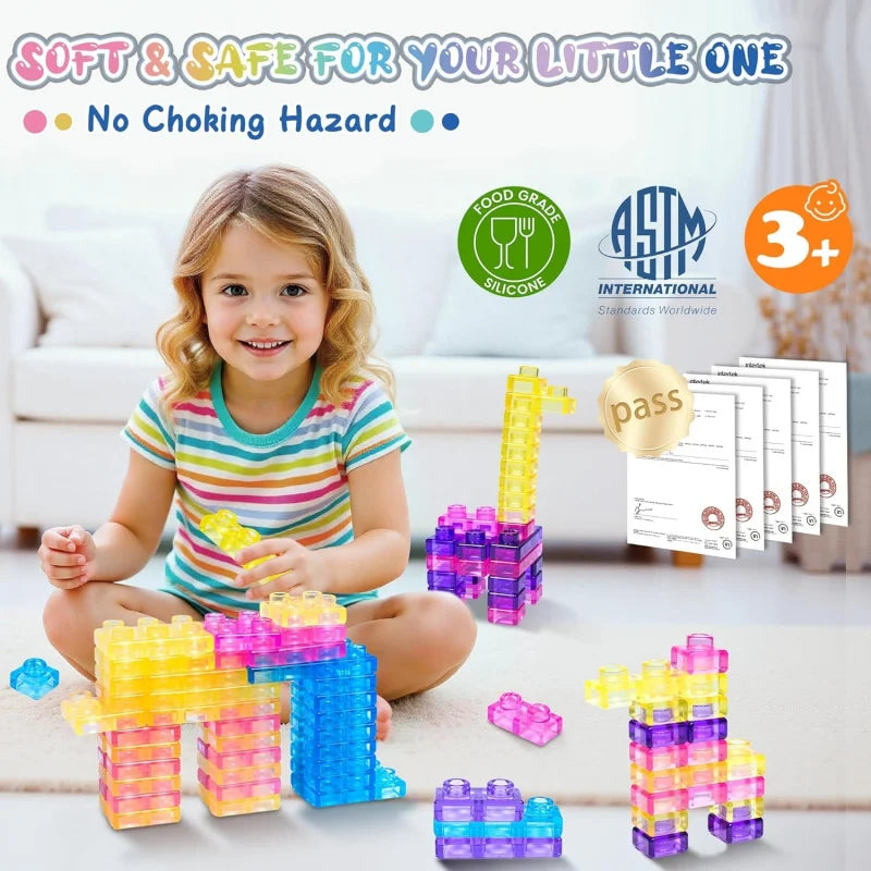 Set 40 Blocchi Sensoriali Squishy – Per Bambini Piccoli