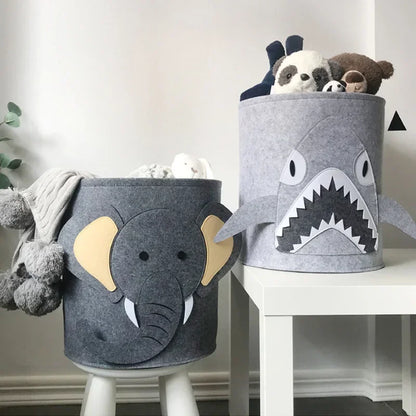 Panier à jouets avec animaux multivariés