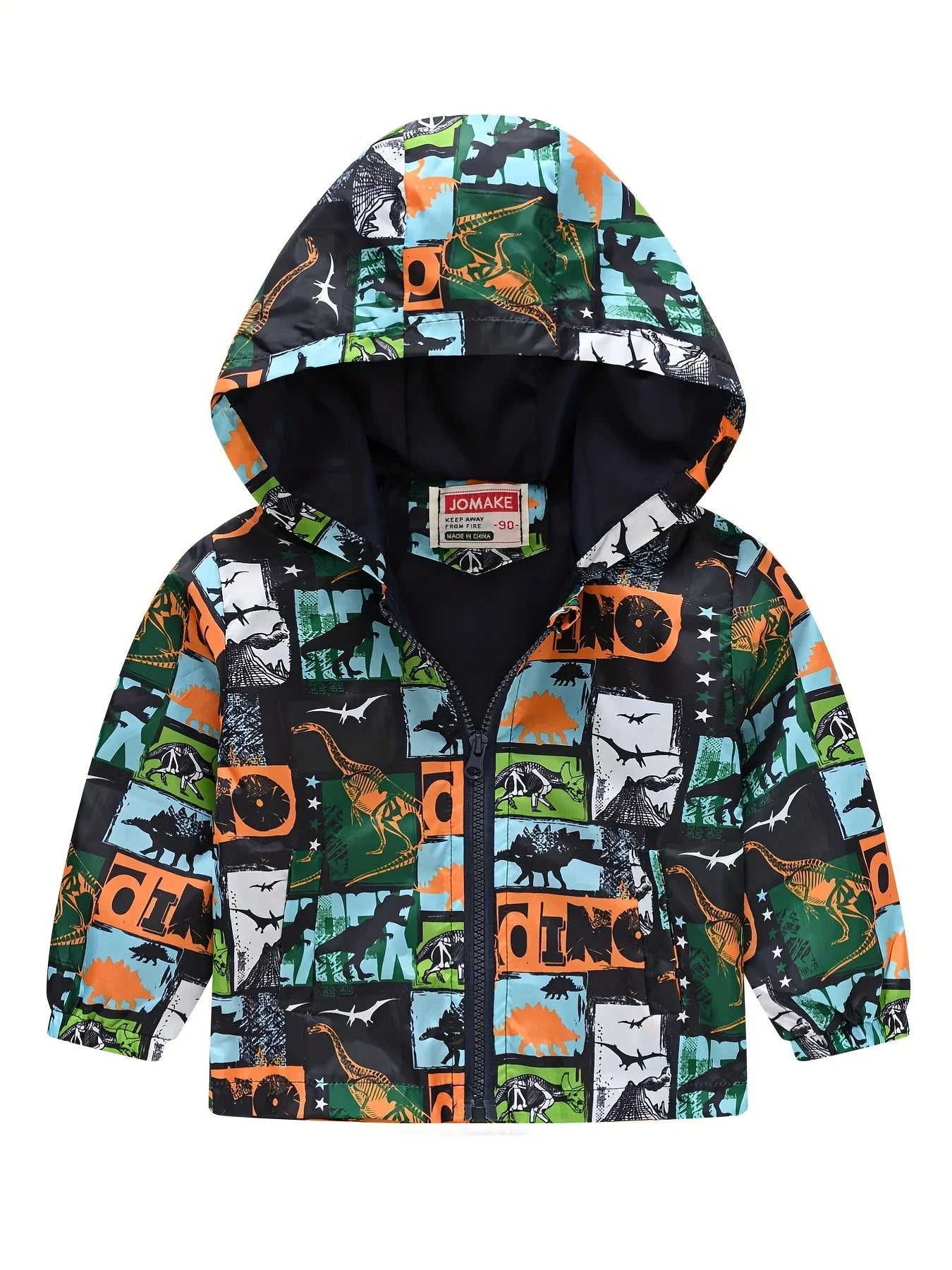 Giacca con Cappuccio Dinosauro per Bambini – 1–7 Anni