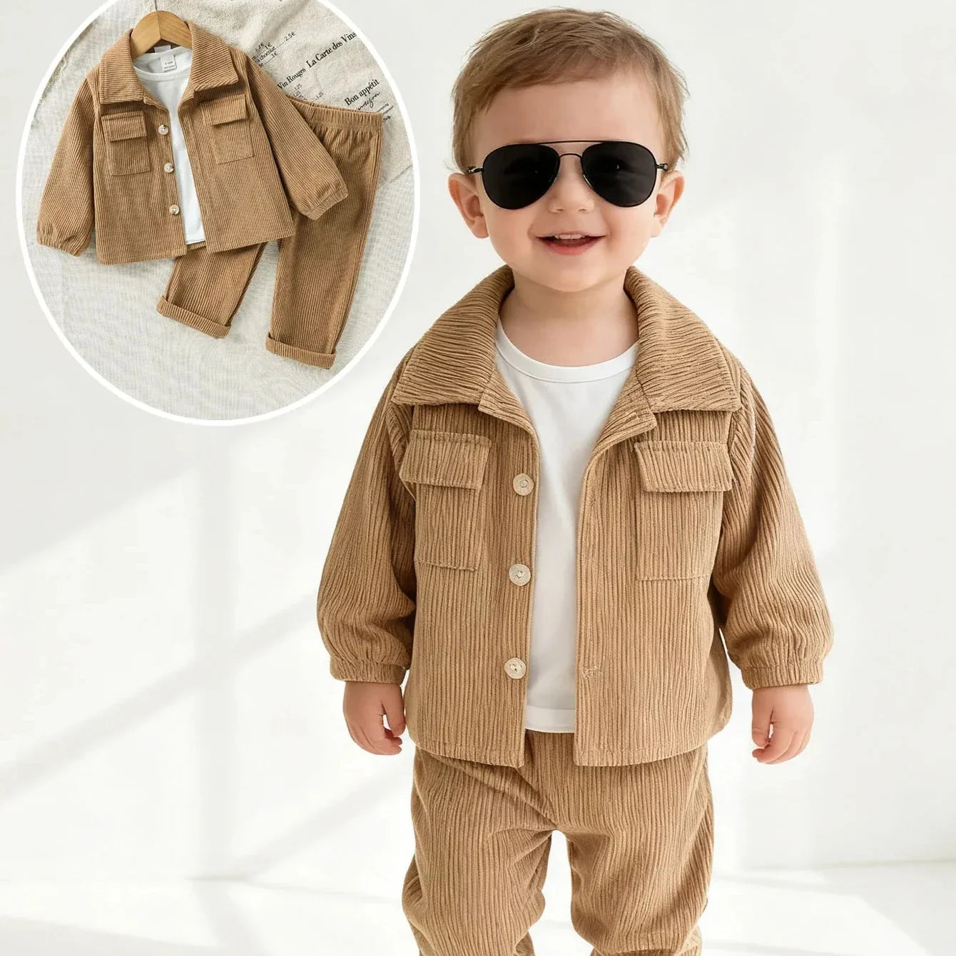 Set Giacca e Pantaloni da Bambino – 3–24 Mesi