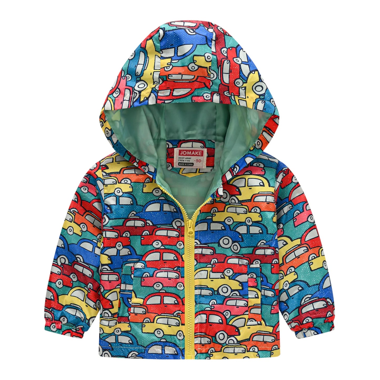 Chaqueta Multivariante Impermeable Cortavientos con Capucha y Cremallera para Niños