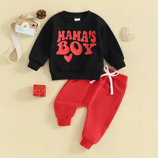 Conjunto de chándal infantil de algodón Mama's Boy