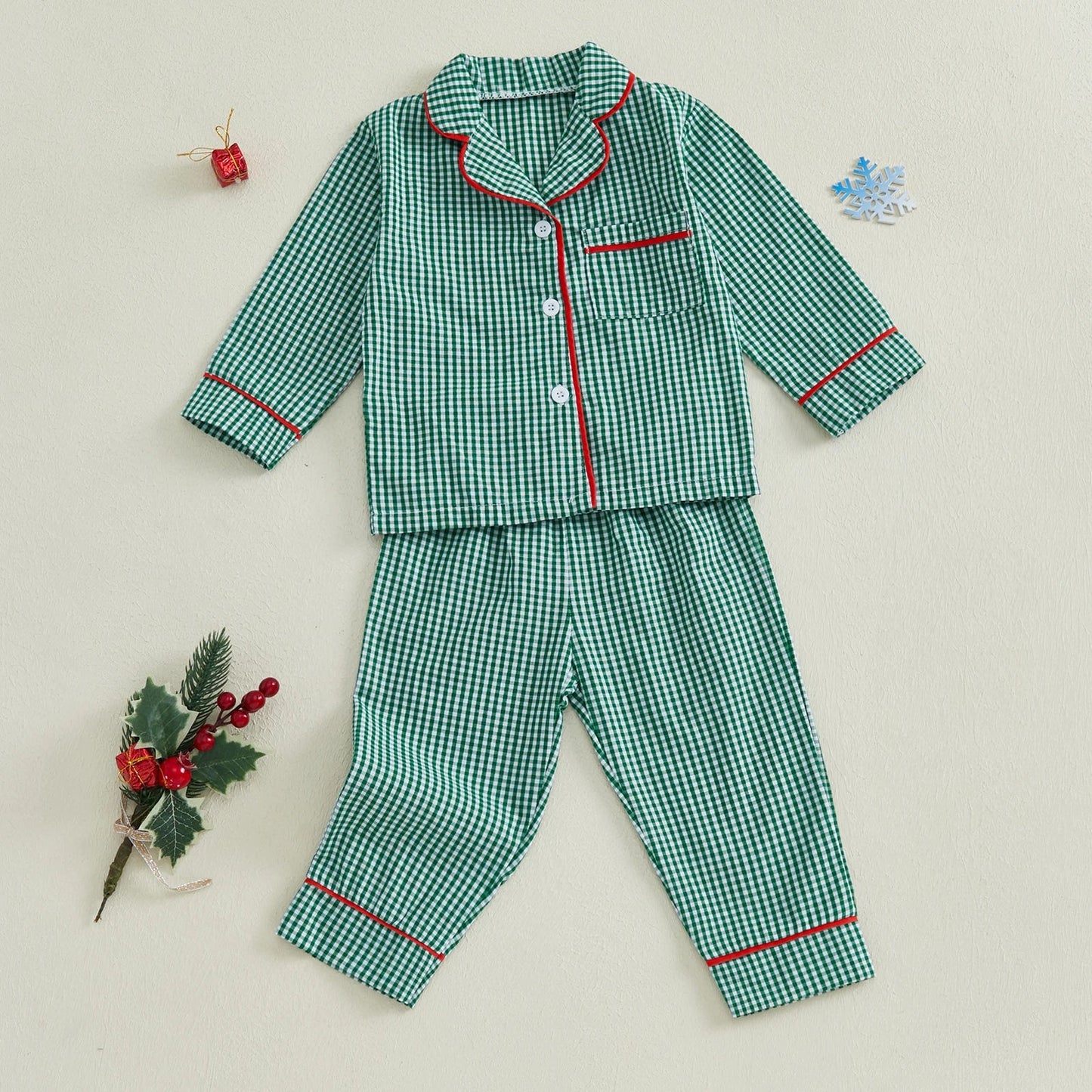 Pigiama Natalizio per Bambini – 6 Mesi–4 Anni