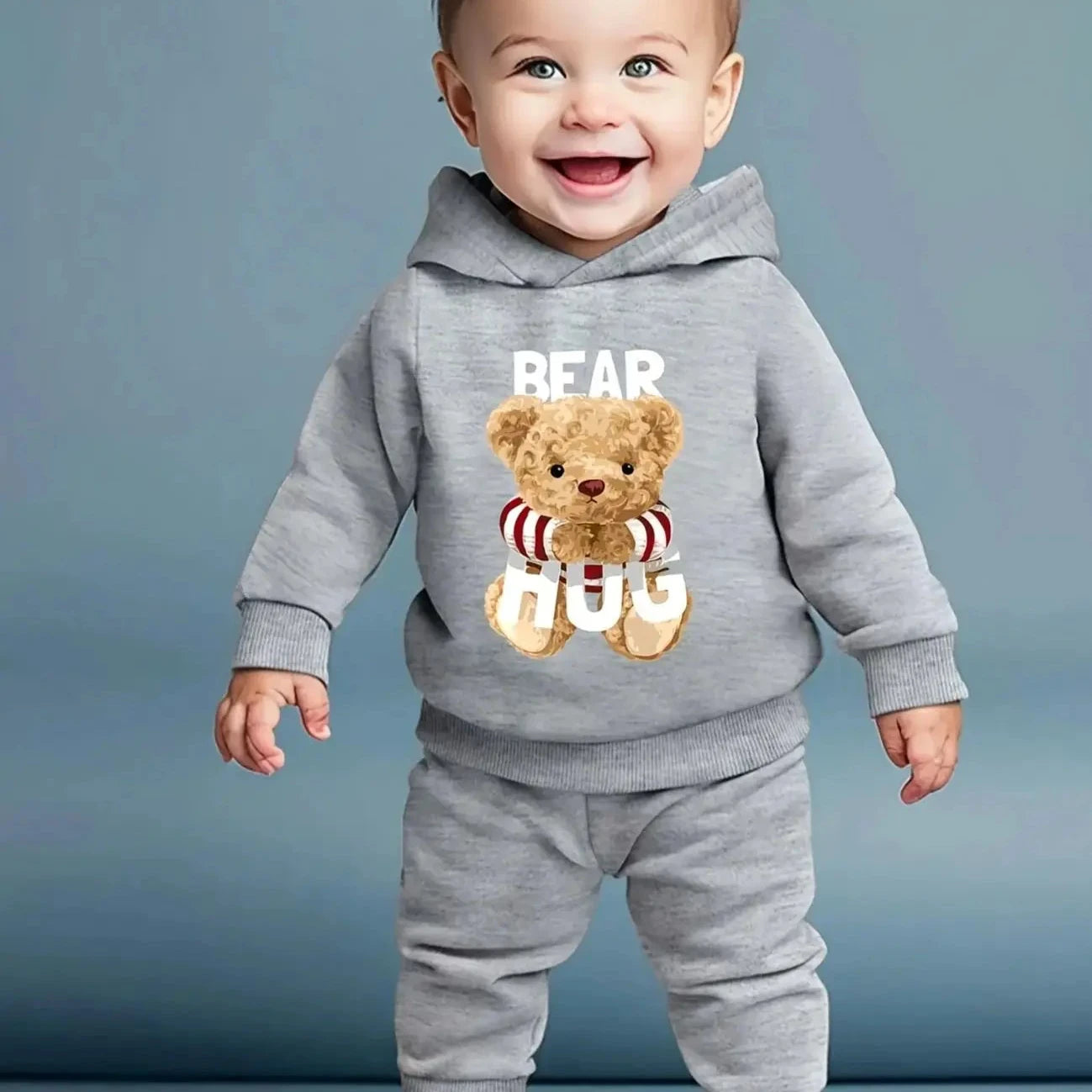 2-Piece Baby Outfit - Trendy Bear - Ages 1 to 3 Years