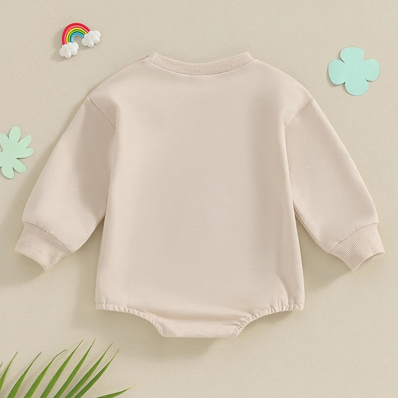 Baby Lucky one-piece sweatshirt