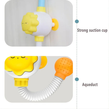 Cloud spray game for baby bathing