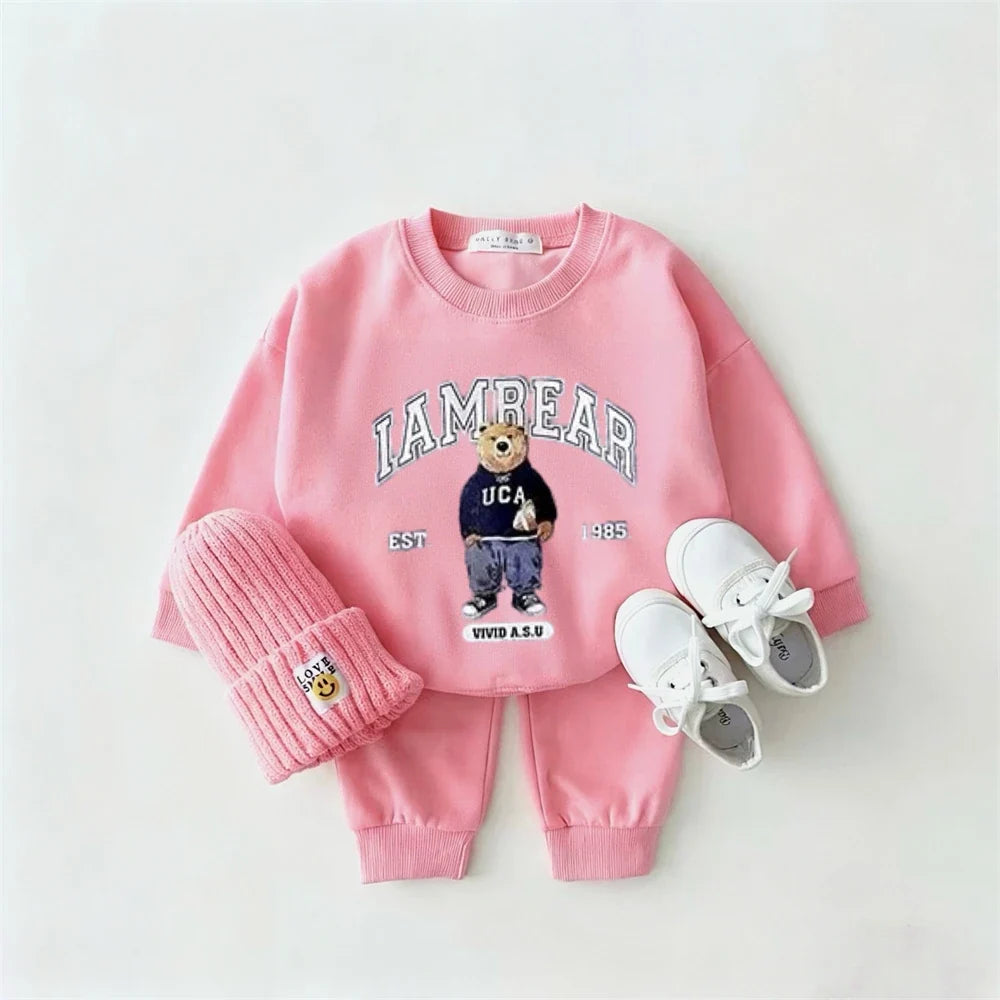 Set Felpa con Cappuccio e Pantaloni – 6 Mesi–6 Anni