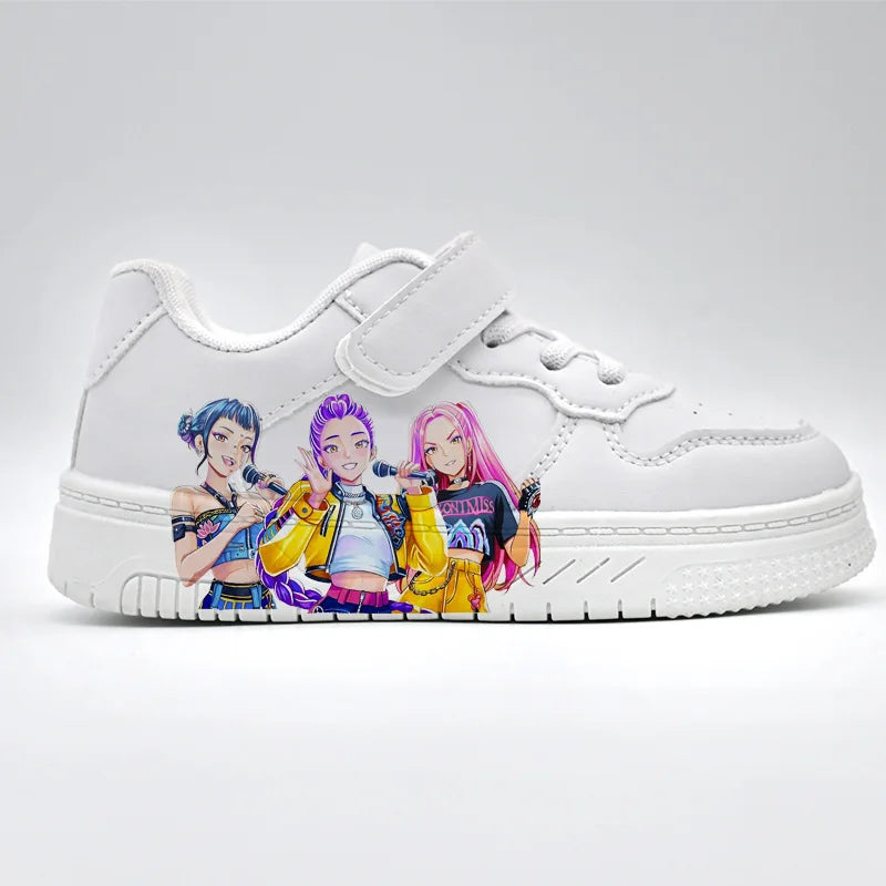 Sneakers KPop Bianche Super Trend per Bambini (3–12 anni)