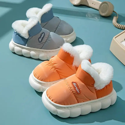 Zapatos de invierno acolchados antideslizantes e impermeables para niños