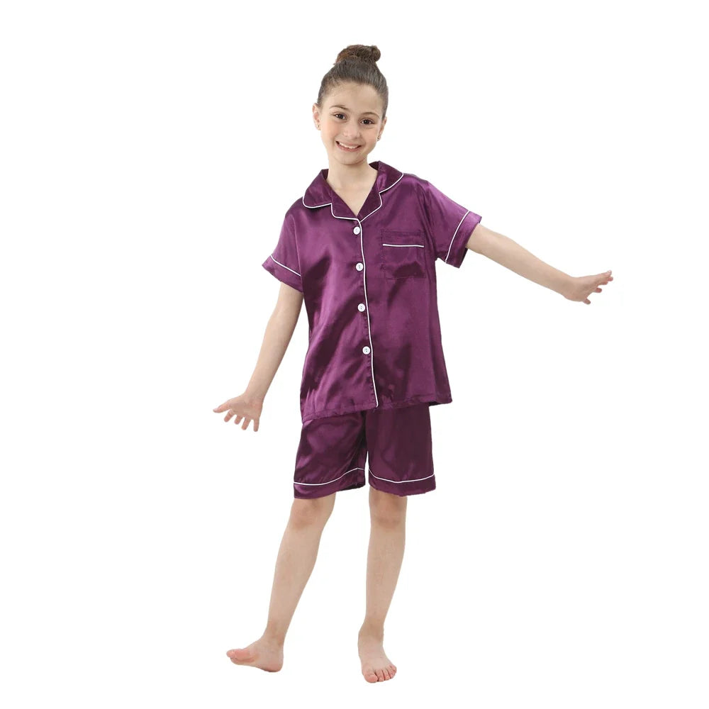 Pigiama in Raso per Bambini – 3–14 Anni