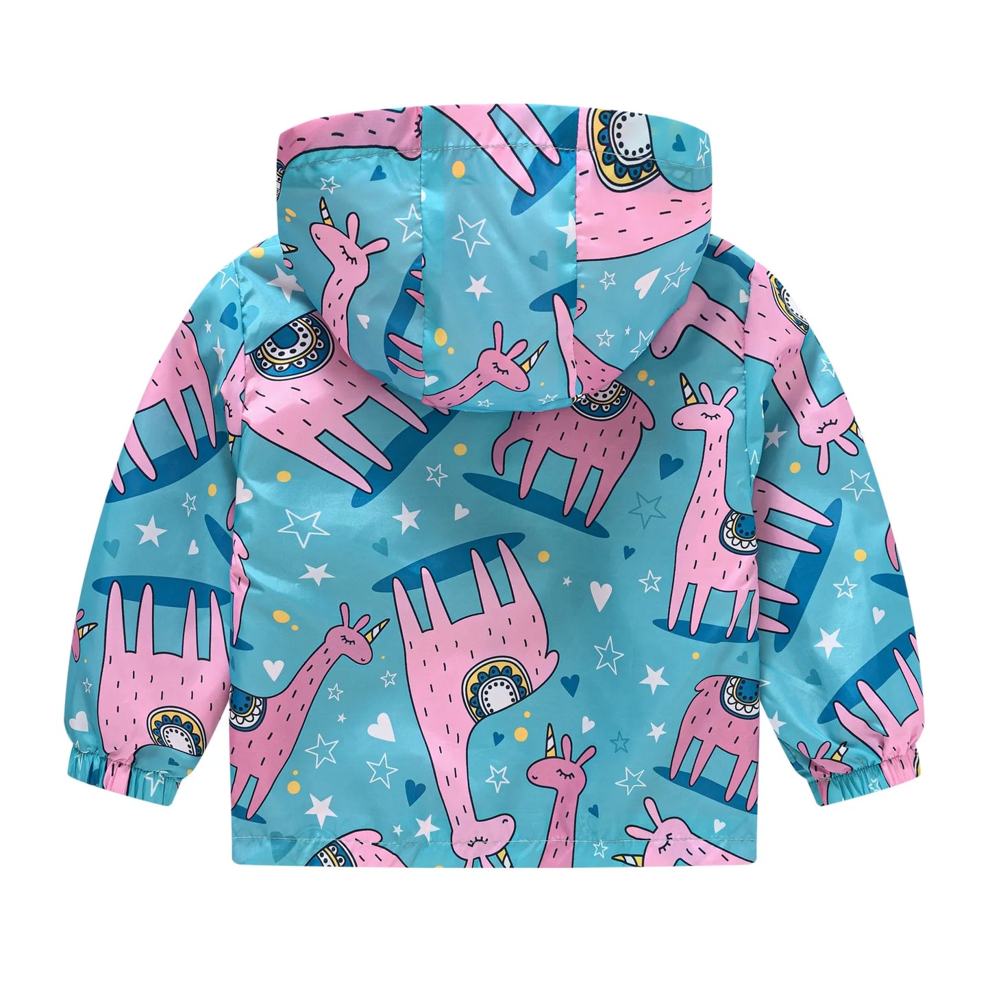 Veste coupe-vent imperméable multivariante avec capuche et fermeture éclair pour enfants