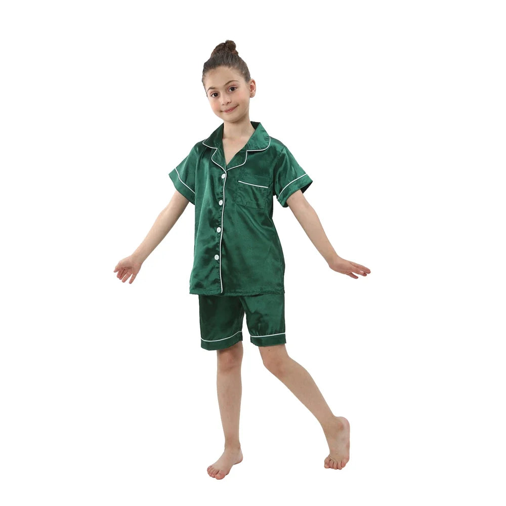 Pigiama in Raso per Bambini – 3–14 Anni