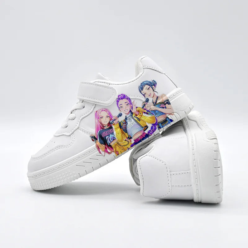 Sneakers KPop Bianche Super Trend per Bambini (3–12 anni)