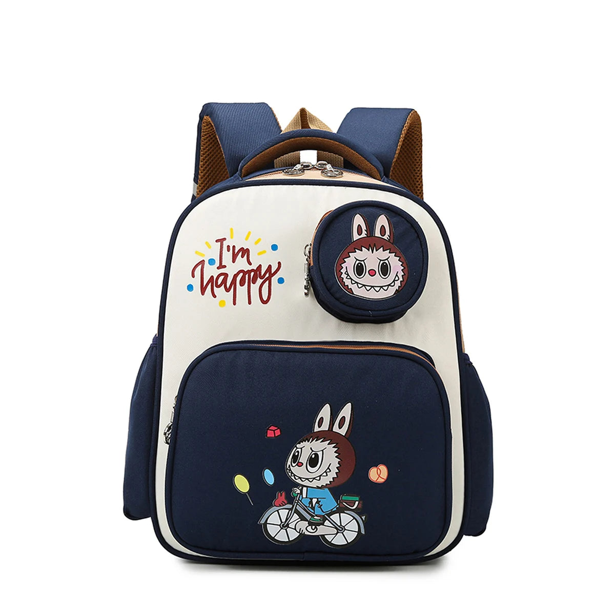 Rucsac Labubu, spatios si respirabil, multicolor