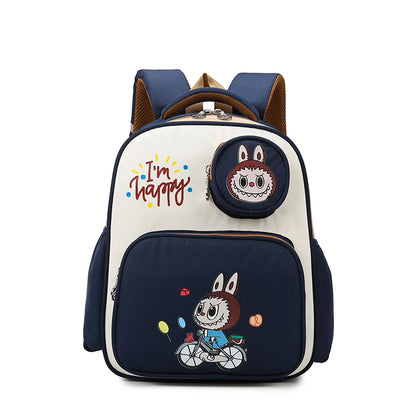 Rucsac Labubu, spatios si respirabil, multicolor