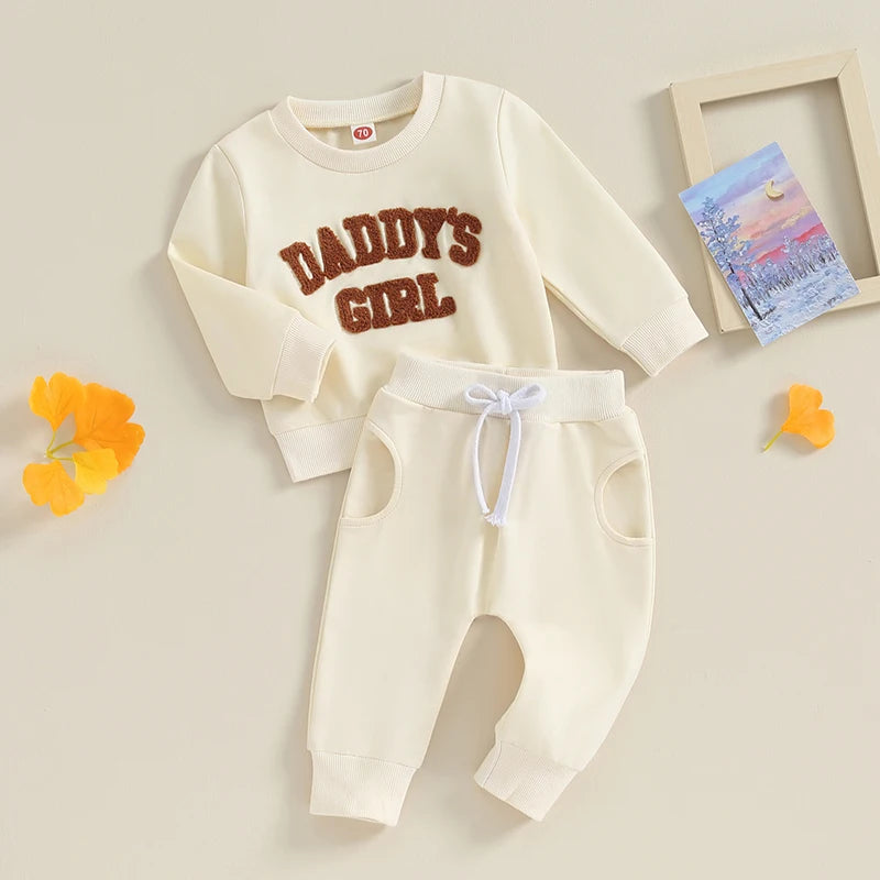 Set tuta in cotone per bambini Daddy's Girl multivariante