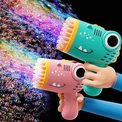 Multi-variant battery-operated bubble cannon toy