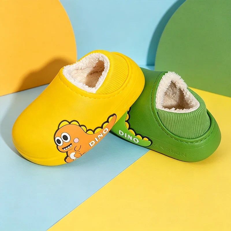 Clogs Cartoon Foderati in Pile per Bambini – 2–10 Anni